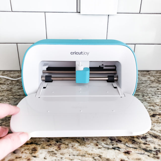 Open Cricut Joy on Kitchen Counter