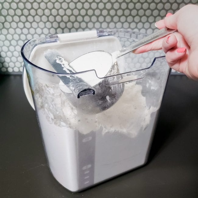 Pantry Container for Flour with Measuring Cup