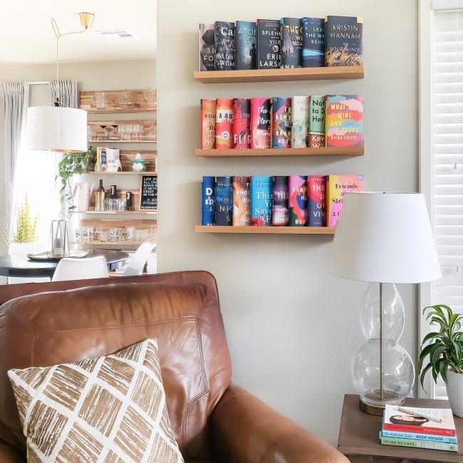 Invisible Floating Bookshelf - Small Space Storage - Polished Habitat