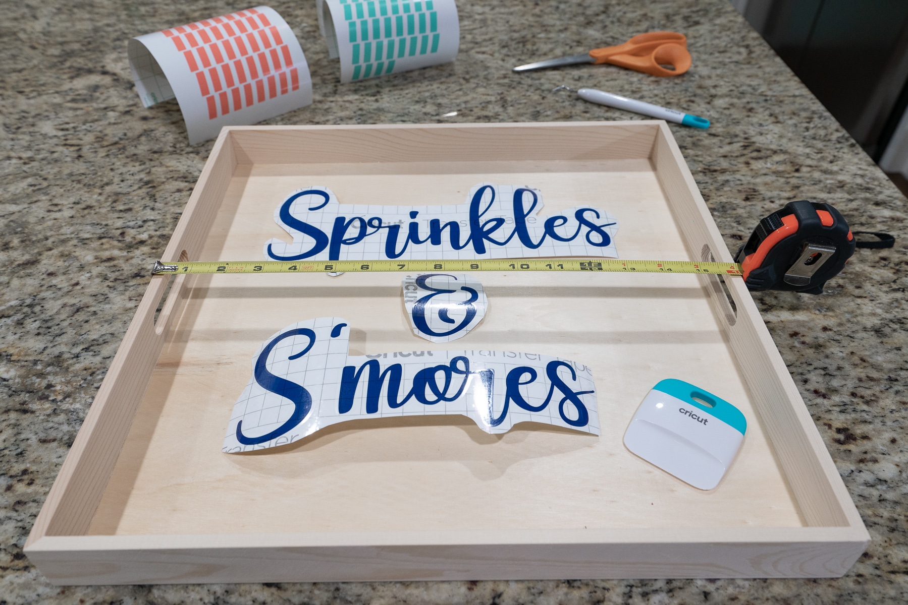 How to Customize a Wood Serving Tray with Cricut Joy Polished Habitat