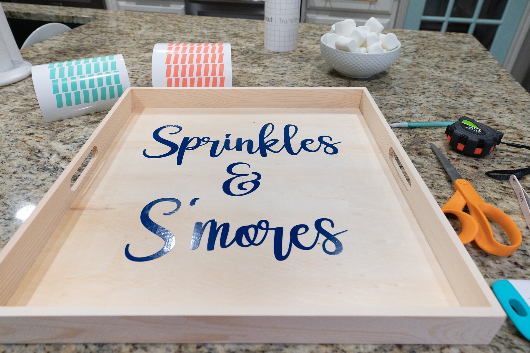 How to Customize a Wood Serving Tray with Cricut Joy Polished Habitat