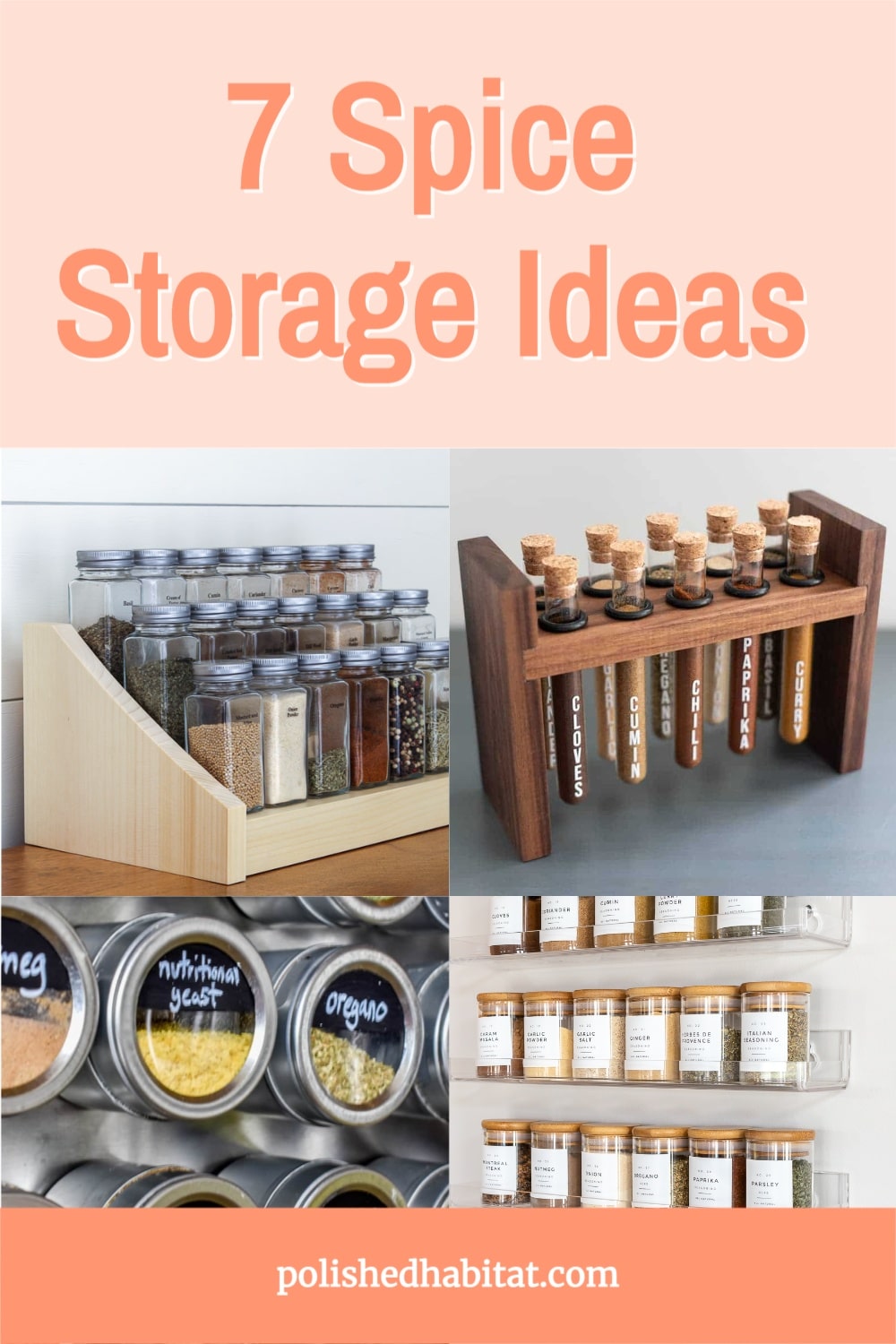 7 Spice Storage Ideas Polished Habitat