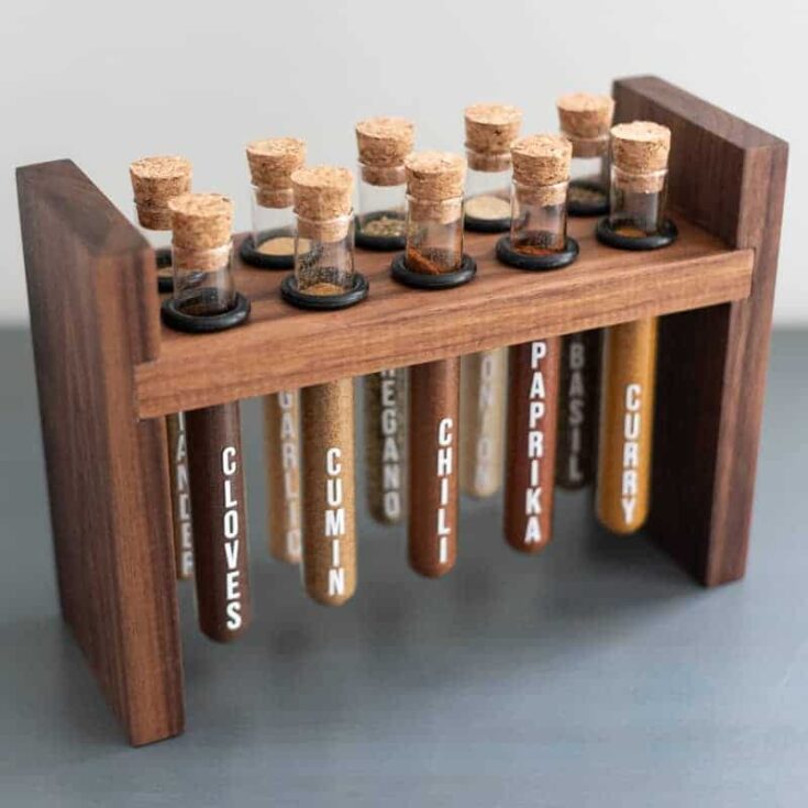 Image for DIY Test Tube Spice Rack